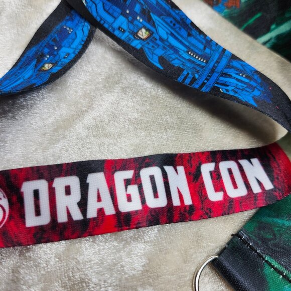 Official 2023 Dragon Con Colorful Space Lanyard - Picture 3 of 4